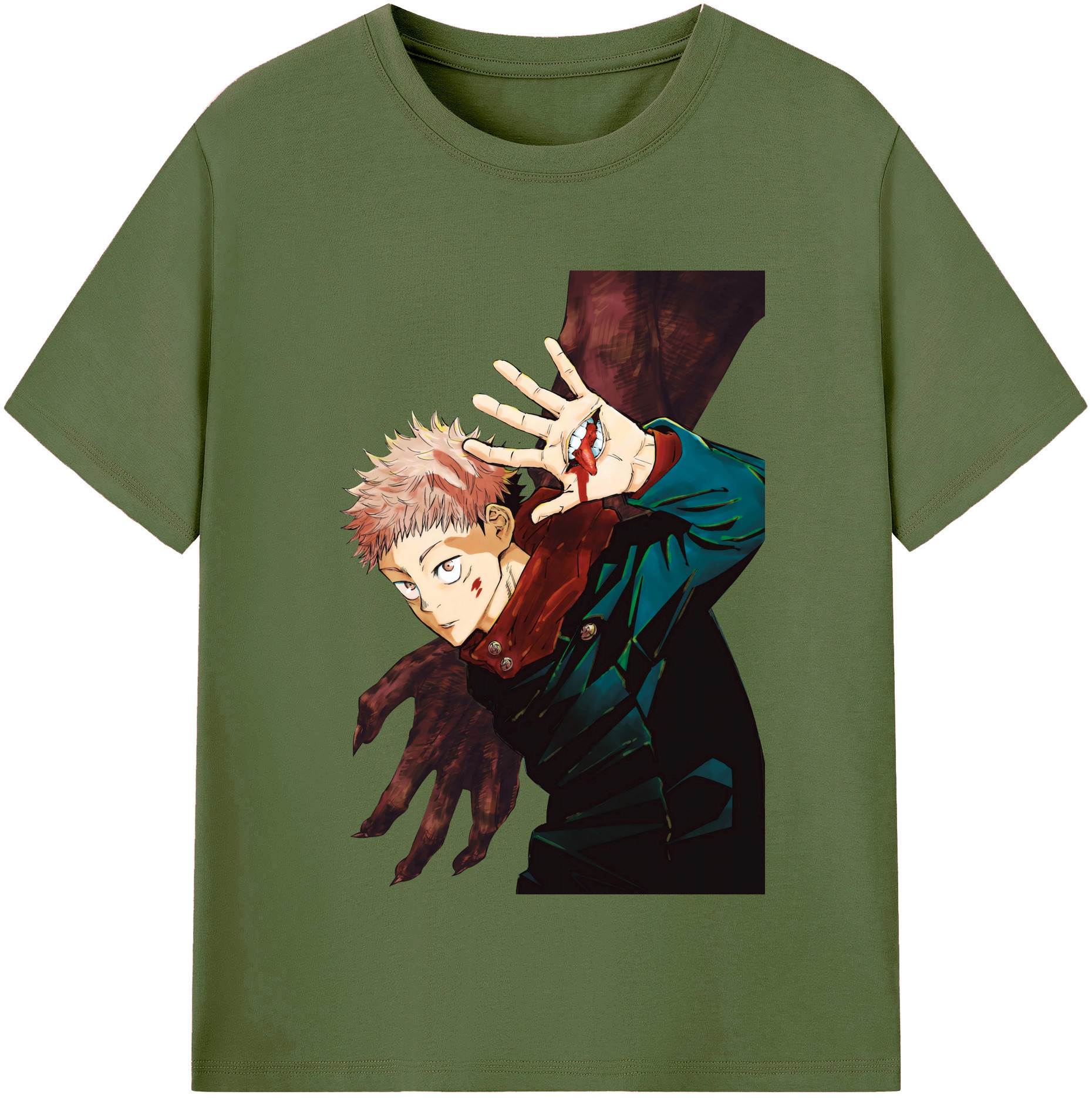 （画像用） 呪術廻戦 Jujutsu Kaisen 綿100％半袖Tシャツ（フロントプリント）